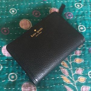 Kate spade black leather wallet